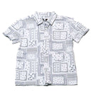 White Short Sleeve Oversized Shirt Nawao.com