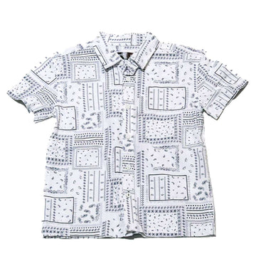 White Short Sleeve Oversized Shirt Nawao.com