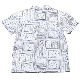 White Short Sleeve Oversized Shirt Nawao.com
