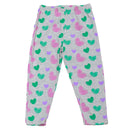 White Short Sleeve Placement Print Pj Sets White Nawao.com