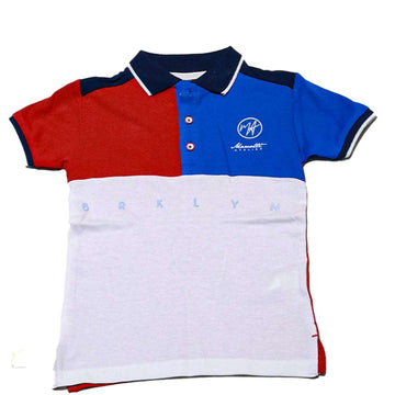 White Short Sleeve Polo Shirt Nawao.com