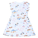 White Single Jersey Dress Nawao.com
