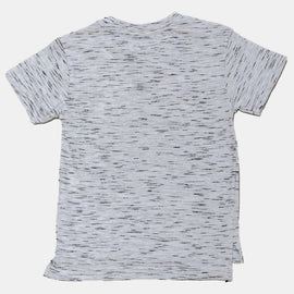 White Skater Ss T Shirt With Print White Nawao.com