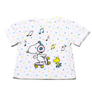 White Snoopy Placement Print TShirt Nawao.com