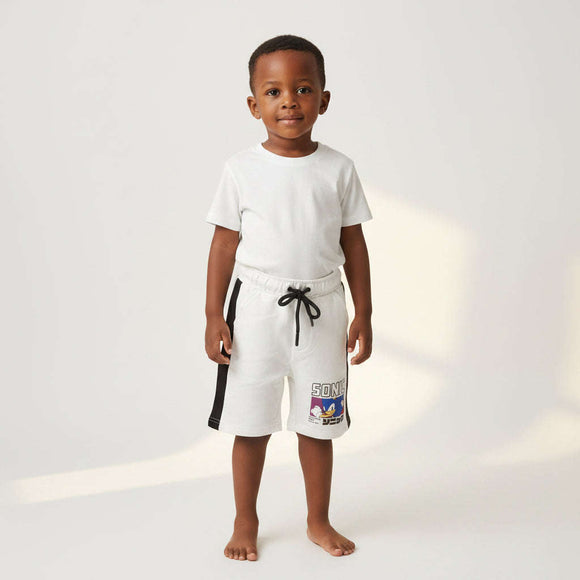 White Sonic Shorts White Nawao.com