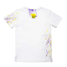 White Splatter T-Shirt Nawao.com