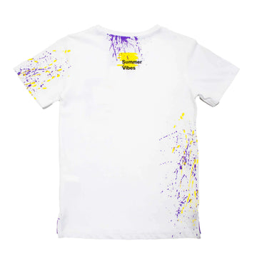 White Splatter T-Shirt Nawao.com