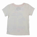 White Ss Girls Placement Print Tshirt  White Nawao.com