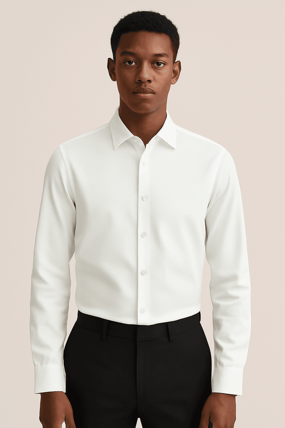 White Stand Up Pack Shirt White Nawao.com