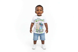 White Stitch Disney Tshirt White Nawao.com