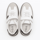White Stripped Overlay Sneaker Nawao.com