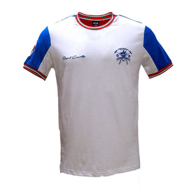 White T Shirt With Y D Rib And Chest Logo White Nawao.com