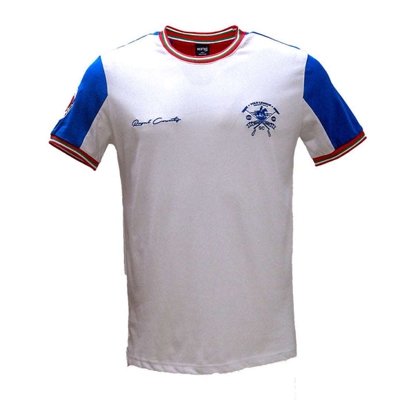 White T Shirt With Y D Rib And Chest Logo White Nawao.com