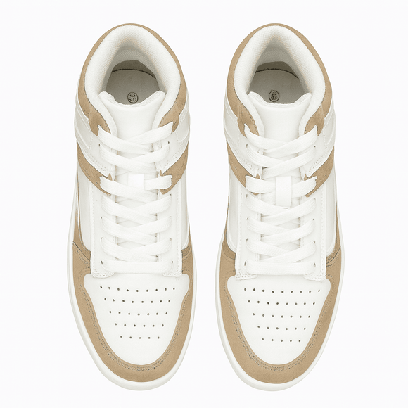 White Taupe Hightop Nawao.com