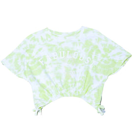 White Tie Dye Aop Short Sleeve T Shirt Nawao.com
