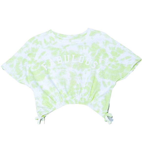 White Tie Dye Aop Short Sleeve T Shirt Nawao.com