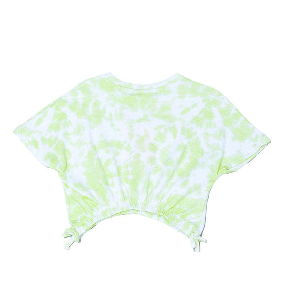White Tie Dye Aop Short Sleeve T Shirt Nawao.com