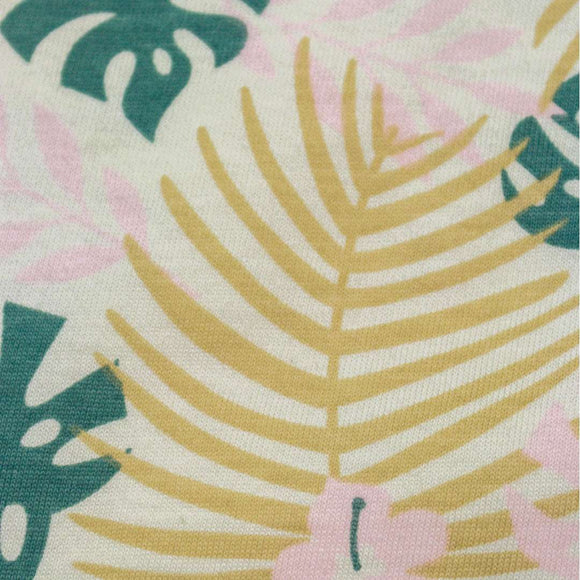 White Tropical Leaf Aop T Nawao.com