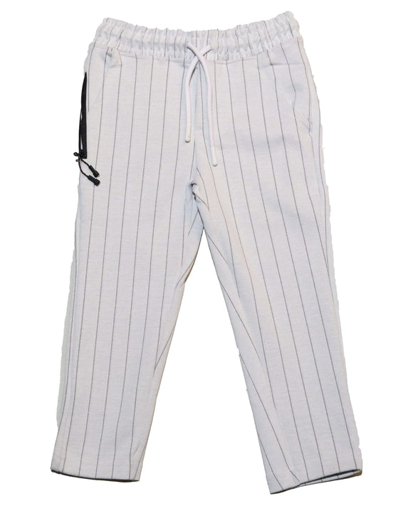 White Trouser With Grey Stripe Nawao.com