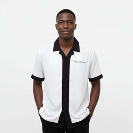 White Varcity Club Shirt Nawao.com