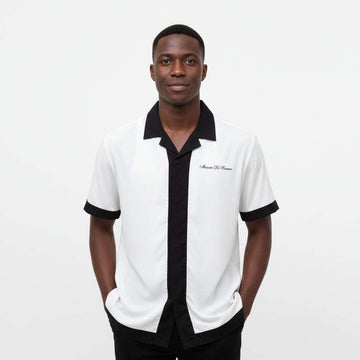 White Varcity Club Shirt Nawao.com