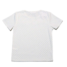 White W Gold Top With Allover Nawao.com
