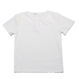 White W Gold Top With Allover Nawao.com