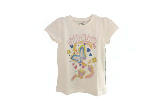White Wild Child Placement Print H S T Shirt White 2 3 Years Nawao.com