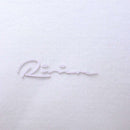 White Zip Placket Polo Shirt With Chest Logo White Nawao.com