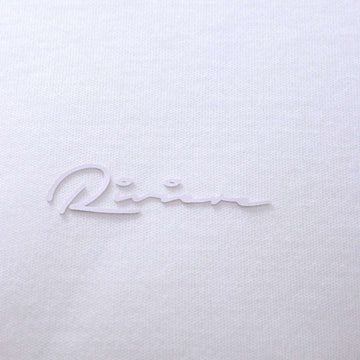 White Zip Placket Polo Shirt With Chest Logo White Nawao.com