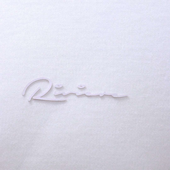 White Zip Placket Polo Shirt With Chest Logo White Nawao.com