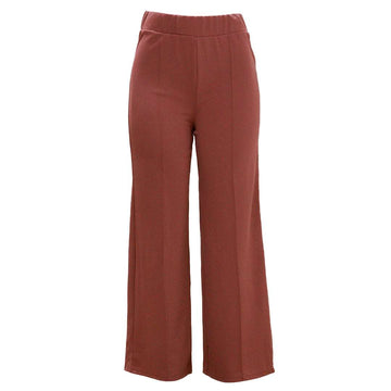 Wide Leg Pin Tuck Detail Trusers Pale Nawao.com