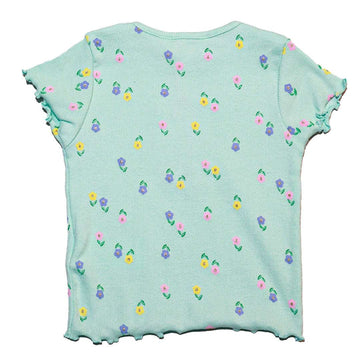 Yellow And Dark Mint Pack Of 2 Tshirts Nawao.com