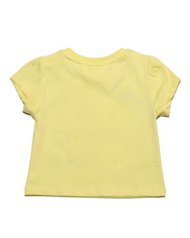 Yellow Animals Placement Print T Shirt Nawao.com