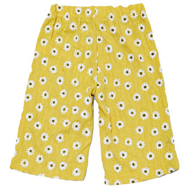 Yellow Fioral All Over Print Textired Knit Trouser Yellow Nawao.com