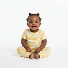 Yellow Floral All Over Print Pyjama Set Yellow Nawao.com
