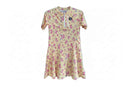 Yellow Floral Skater Dress With Shorts Sets Assorted Nawao.com