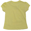 Yellow Flower Placement Print T Shirt Yellow Nawao.com