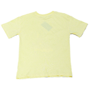 Yellow Girly Print Oversize Tee With Rhinestones Nawao.com
