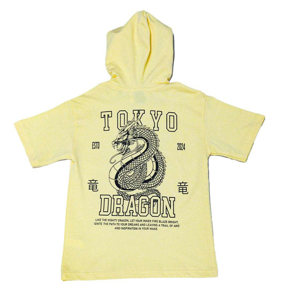 Yellow Hoody Tee Nawao.com
