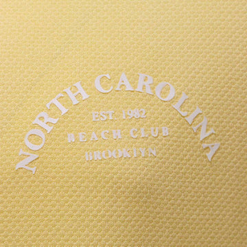 Yellow Jacqard Logo T-Shirts Nawao.com