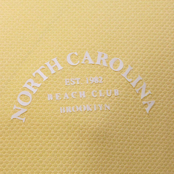 Yellow Jacqard Logo T-Shirts Nawao.com