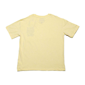 Yellow Oversize Tiger Face Embroidery Tee Nawao.com