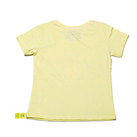 Yellow Peach Print Tshirt Nawao.com
