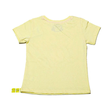 Yellow Peach Print Tshirt Nawao.com