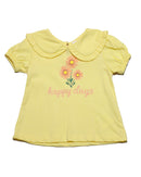 Yellow Peterpan Collar Blouse Nawao.com