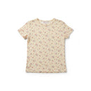 Yellow Pointelle Top W  Embro Yellow Nawao.com