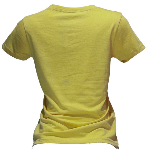 Yellow Printed T Shirt Nawao.com
