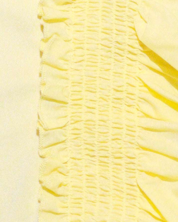 Yellow Ruffled Sleeve Nawao.com