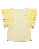 Yellow Ruffled Sleeve Nawao.com
